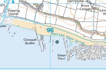 Glenann dive map