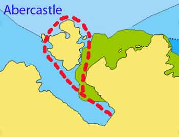 Abercastle dive map